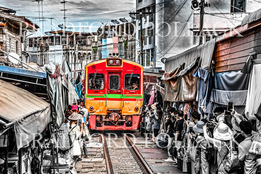 The Train Market Thailand Print