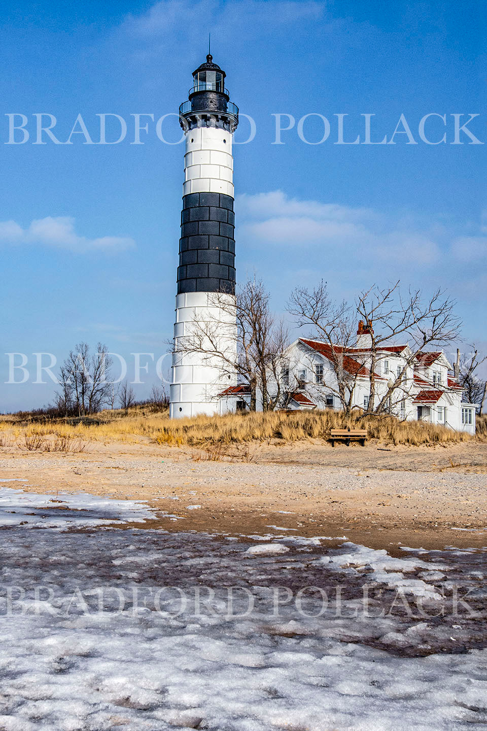 Ludington Michigan Big Sable Lighthouse Lake Michigan Photography Art Print