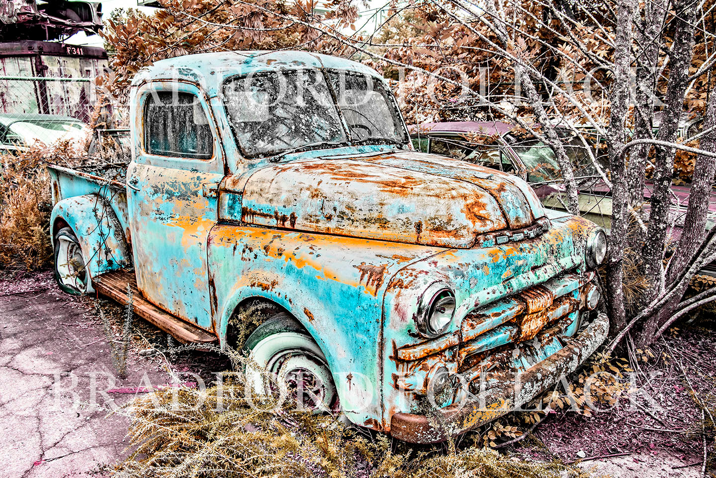 1952 Dodge Truck Colorful Classic Car Artwork HDR Photography Art Print