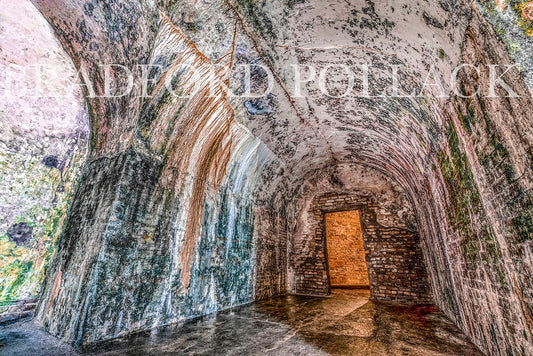 Pensacola Underground Kaleidoscope Military Fort HDR Fine Art Photography Print