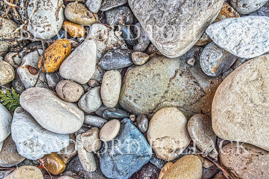 Northern Michigan Natural Stones Composition Photography Art Print